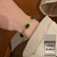 Smaragd ketting oorbellen armband