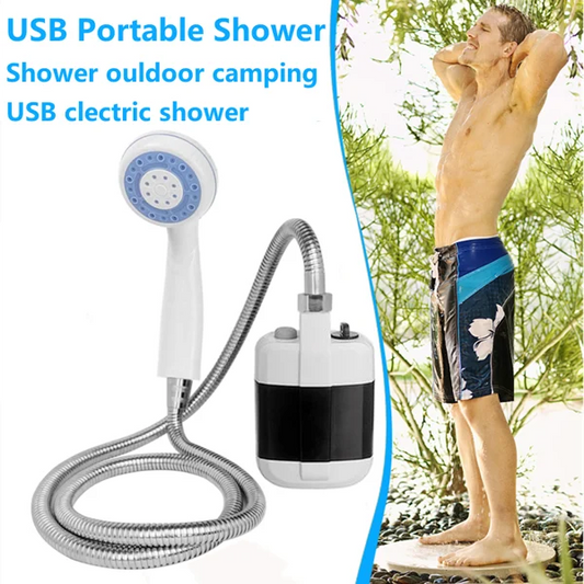 Draagbare USB camping douche voor buitengebruik