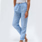 🌸Nieuwe collectie 50% KORTING!🏖️ Elastische Taille Katoen-Linnen Dames Casual Broek 👖