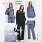 🔥LAATSTE DAG UITVERKOOP 50% KORTING👍✨Dames top met ronde hals en broek met trekkoord set
