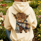 🐮 50% KORTING!!🎁Schattig sweatshirt met capuchon en fleecevoering met Highland Cow-motief