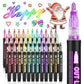 🎅Kerstspecials € 14.99!!⚡Meer dan 50.000 verkocht!🎁Set met dubbele contour glitterkleurpotloden