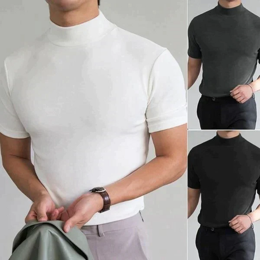 🔈🔈2026 Hot Sale - 57% KORTING🎁Slim fit T-shirt met hoge hals voor heren
