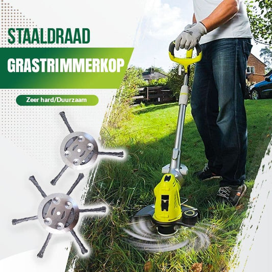 🍀50% KORTING!🟔🟔Vervangingskop voor draadtrimmer, grasmaaikop van staaldraad🌿