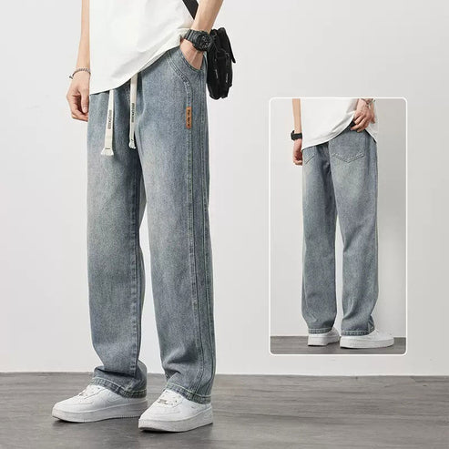 💥Nieuw product lancering👖Heren loose straight jeans