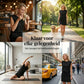 Set bestaande uit een moderne mouwloze top en een rok met trekkoord