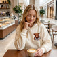 🐮 50% KORTING!!🎁Schattig sweatshirt met capuchon en fleecevoering met Highland Cow-motief
