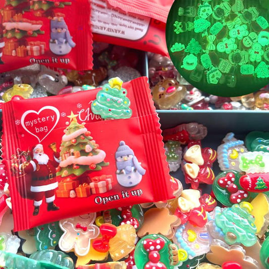 ✨Glow-In-The-Dark Resin Kerstmis Decoratieve Zakjes