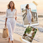 🌸Nieuwe collectie 50% KORTING!🏖️ Elastische Taille Katoen-Linnen Dames Casual Broek 👖
