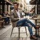 Modieuze gescheurde skinny jeans voor heren