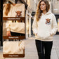 🐮 50% KORTING!!🎁Schattig sweatshirt met capuchon en fleecevoering met Highland Cow-motief