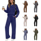🔥LAATSTE DAG UITVERKOOP 50% KORTING👍✨Dames top met ronde hals en broek met trekkoord set