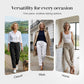 🌸Nieuwe collectie 50% KORTING!🏖️ Elastische Taille Katoen-Linnen Dames Casual Broek 👖