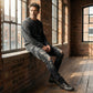 Modieuze gescheurde skinny jeans voor heren