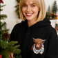 🐮 50% KORTING!!🎁Schattig sweatshirt met capuchon en fleecevoering met Highland Cow-motief