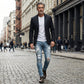 Modieuze gescheurde skinny jeans voor heren