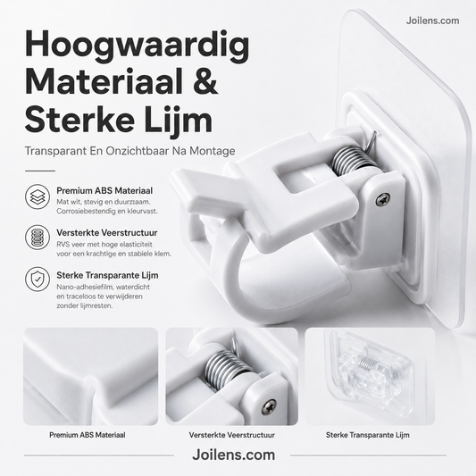 🔥Verstelbare gordijnroedehaken zonder spijkers