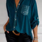 Casual Top Met Patchwork Pailletten – Een Vleugje Glitter Op Een Gewone Dag💕Opvallend zonder te overdrijven – Voor als je wil stralen, gewoon omdat het kan