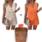 Casual V-hals Tanktop & Shorts 2-delige Set