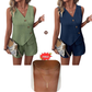 Casual V-hals Tanktop & Shorts 2-delige Set