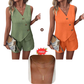 Casual V-hals Tanktop & Shorts 2-delige Set