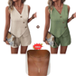 Casual V-hals Tanktop & Shorts 2-delige Set
