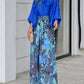 Tweedelige set met casual print