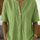 🔥Casual effen blouse voor dames