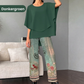 🔥50% korting✨ Dames 2-delige set comfortabel casual & plooivast