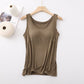 🎁Women's Classic Solid Colour Built-in Bra Tank Top