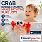 🔥Tijdelijke aanbieding: 50% korting!🛀👦Laat kinderen genieten van het badmoment!👨‍👩‍👧‍👦Perfect voor samen in bad gaan met je kind en voor nog meer plezier!🛀Badspeelgoed: krab-bellenblaasmachine met muziek