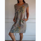 🌷2025 Hete verkoop - 49%korting🍀Jurk met ronde hals en botanische print voor dames