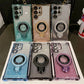 Magnetische Gradient Glitter mobiele telefoonhoesjes voor Samsung S22/23/24