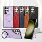 Magnetische Oplaadbare Leren Telefoonhoes voor Samsung