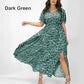 Dames Bohemian Bloemenprint Maxi Jurk met Elastische Taille