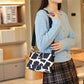 Crossbodytas met meerdere zakken en print voor dames
