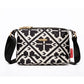 Crossbodytas met meerdere zakken en print voor dames