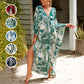 Casual Flowing V-Hals Lange Badpak Cover Ups
