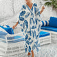 Casual Flowing V-Hals Lange Badpak Cover Ups