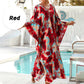 Casual Flowing V-Hals Lange Badpak Cover Ups