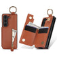 Elegant PU lederen portemonnee telefoonhoesje voor Samsung met ringgesp