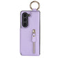 Elegant PU lederen portemonnee telefoonhoesje voor Samsung met ringgesp