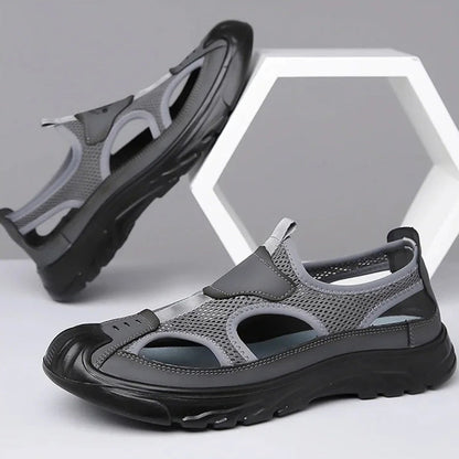 (Halve prijs promotie) Lichtgewicht sandalen met zachte zool en holle mesh