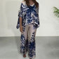 Dames Casual Botanische Print 2-Delige Set