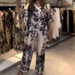 Dames Casual Botanische Print 2-Delige Set