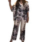 Dames Casual Botanische Print 2-Delige Set