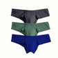 Effen kleur ademende herenslip met lage taille【Koop 3, krijg er 2 gratis】