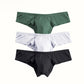 Effen kleur ademende herenslip met lage taille【Koop 3, krijg er 2 gratis】