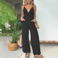 Zomerpromotie voor nieuwe producten 49% korting🔥Dames jumpsuit van denim met diepe V-hals