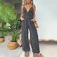 Zomerpromotie voor nieuwe producten 49% korting🔥Dames jumpsuit van denim met diepe V-hals
